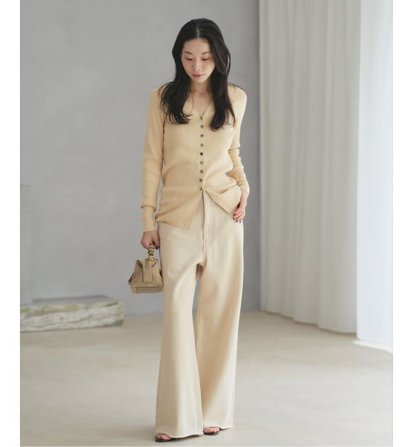 Plage「Ecru cotton パンツ」|デニム|