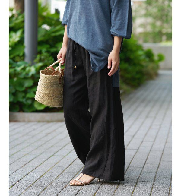 IENA LA BOUCLE「IENA LA BOUCLE リネンブロードイージーパンツ」|その他|