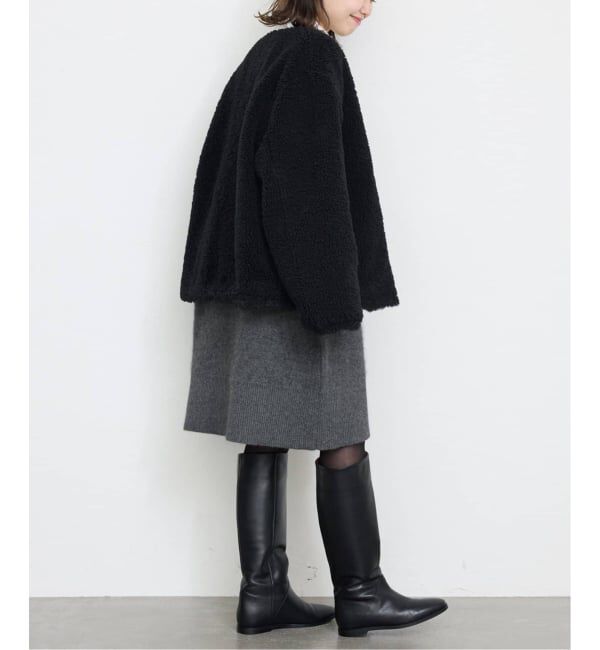 SLOBE IENA「《追加》ウォッシャブルファーリーミニワンピース」|ワンピース|