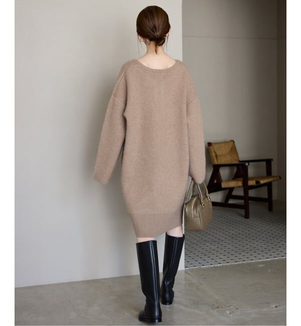 SLOBE IENA「《追加》ウォッシャブルファーリーミニワンピース」|ワンピース|