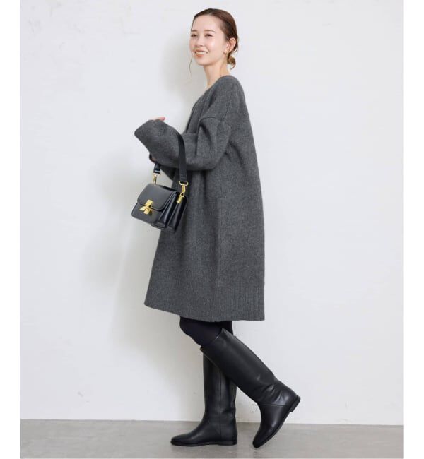 SLOBE IENA「《追加》ウォッシャブルファーリーミニワンピース」|ワンピース|