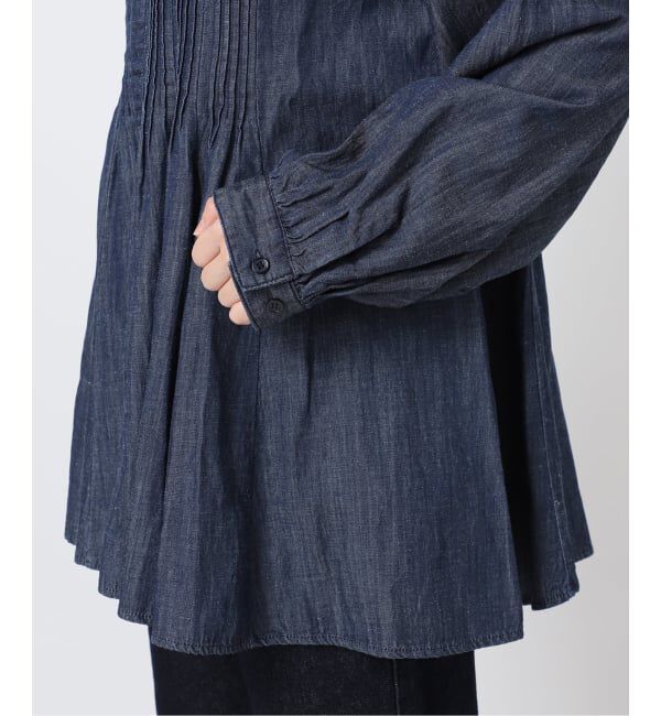SLOBE IENA「LEDENIM ボサム ペプラムデニムブラウス」|シャツ・ブラウス|