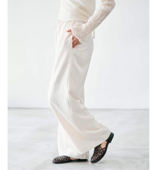 IENA「《追加》アンティークサテン イージーパンツ」|その他|