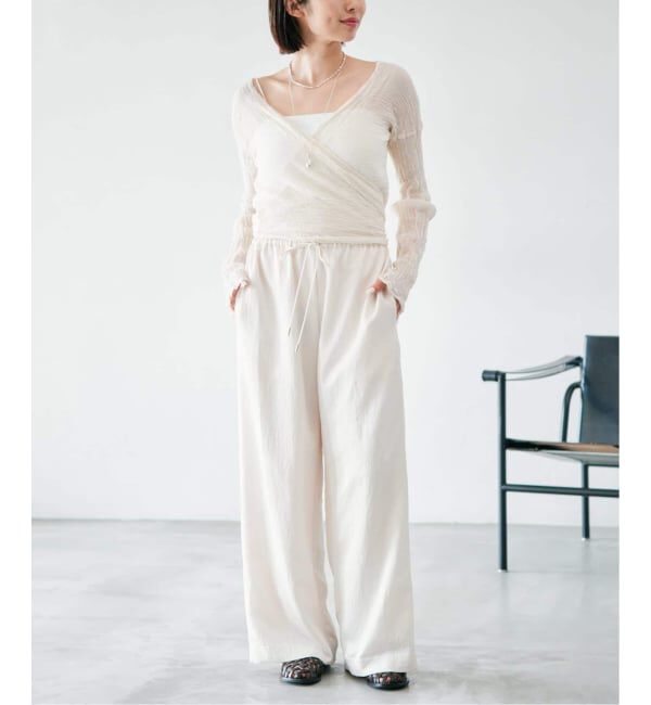 IENA「《追加》アンティークサテン イージーパンツ」|その他|