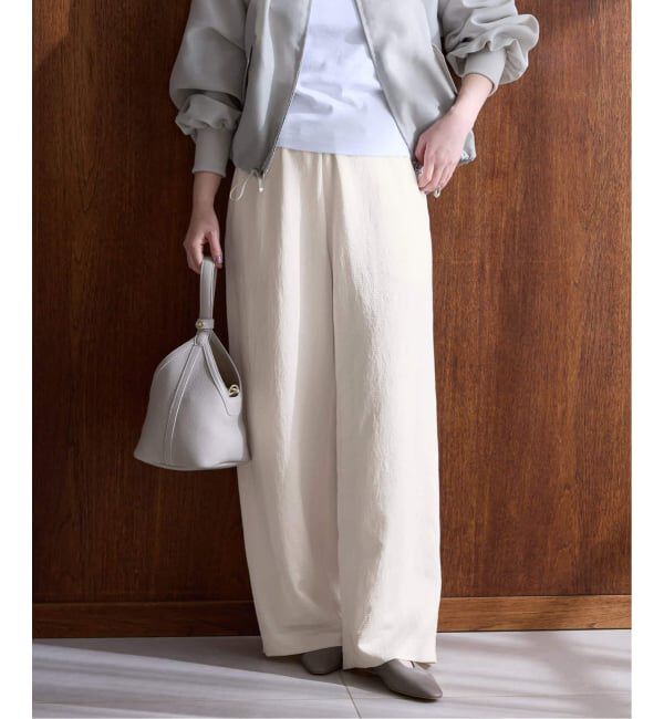 IENA「《追加》アンティークサテン イージーパンツ」|その他|