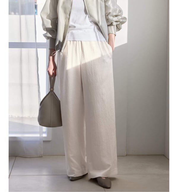 IENA「《追加》アンティークサテン イージーパンツ」|その他|