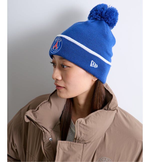 Paris Saint-Germain「【NEW ERA / ニューエラ】CORE CUFF POM BEANIE PSG 1492243 7」|ニット帽|