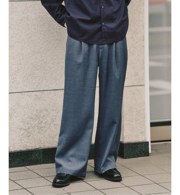 417 EDIFICE「【EVALET / エバレット】メッシュ ワイドパンツ "セットアップ着用可能"」|スラックス|