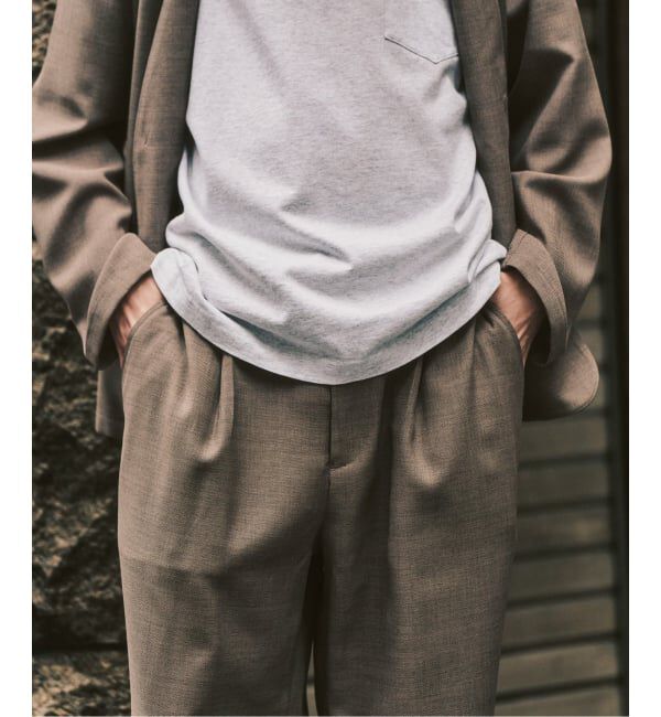 417 EDIFICE「【EVALET / エバレット】メッシュ ワイドパンツ "セットアップ着用可能"」|スラックス|