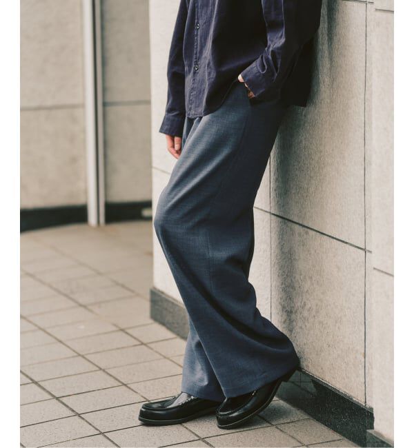 417 EDIFICE「【EVALET / エバレット】メッシュ ワイドパンツ "セットアップ着用可能"」|スラックス|