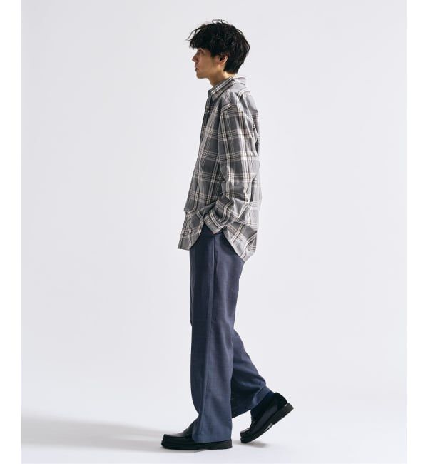 417 EDIFICE「【EVALET / エバレット】メッシュ ワイドパンツ "セットアップ着用可能"」|スラックス|