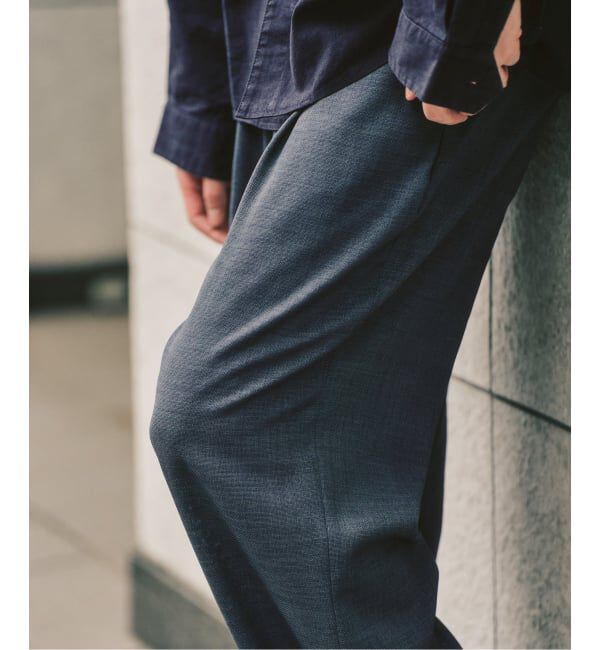 417 EDIFICE「【EVALET / エバレット】メッシュ ワイドパンツ "セットアップ着用可能"」|スラックス|