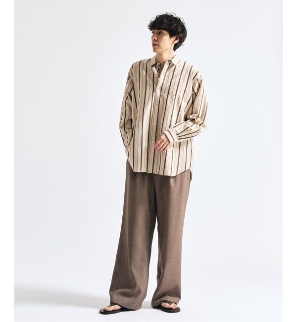 417 EDIFICE「【EVALET / エバレット】メッシュ ワイドパンツ "セットアップ着用可能"」|スラックス|