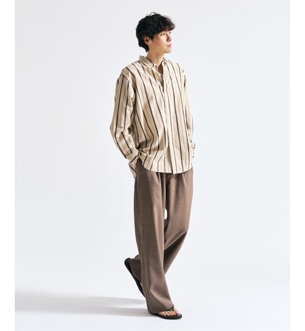 417 EDIFICE「【EVALET / エバレット】メッシュ ワイドパンツ "セットアップ着用可能"」|スラックス|