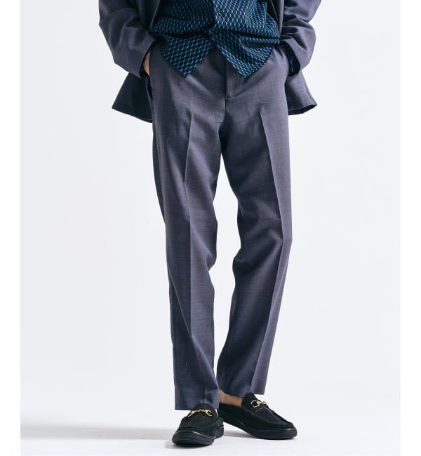 417 EDIFICE「【EVALET / エバレット】 メッシュスリムパンツ　"セットアップ着用可能"」|スラックス|