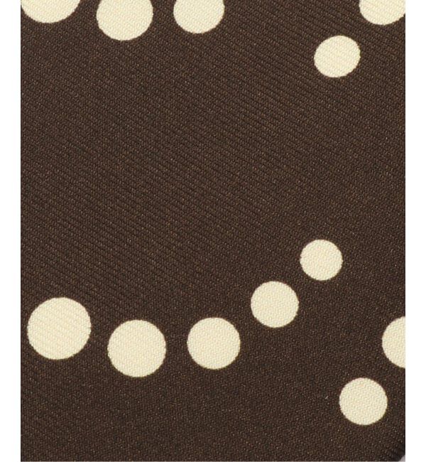 EDIFICE「Holliday & Brown(ホリデー & ブラウン) Heavy Twill Curved Dots タイ」|ネクタイ・蝶ネクタイ|