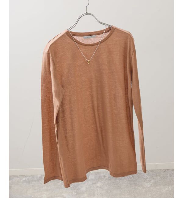 JOURNAL STANDARD「《追加》クルーネックシアーロングTシャツ」|Tシャツ・カットソー|キャメル