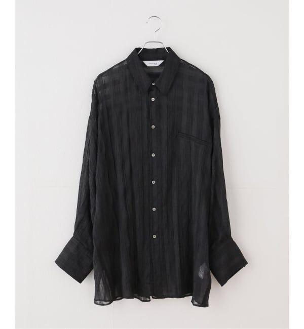 JOURNAL STANDARD relume「【PROVOKE/プロヴォーク】 シアーチェックビッグシャツ」|シャツ・ブラウス|ブラック