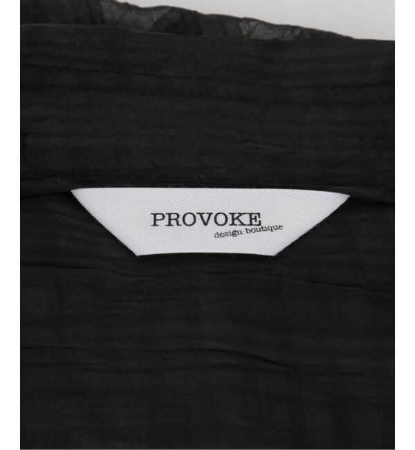 JOURNAL STANDARD relume「【PROVOKE/プロヴォーク】 シアーチェックビッグシャツ」|シャツ・ブラウス|