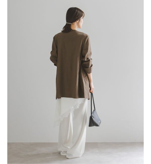 NOBLE「ルナサテンレースアシンメトリーキャミ」|キャミソール|