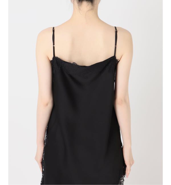 NOBLE「ルナサテンレースアシンメトリーキャミ」|キャミソール|
