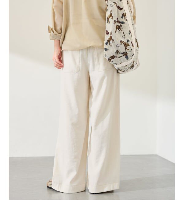 FRAMeWORK「ヴィンテージネップクロスパンツ」|スラックス|