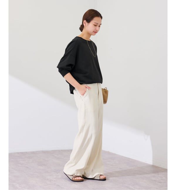 FRAMeWORK「ヴィンテージネップクロスパンツ」|スラックス|