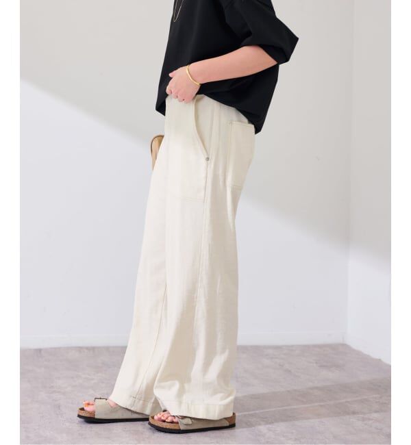 FRAMeWORK「ヴィンテージネップクロスパンツ」|スラックス|