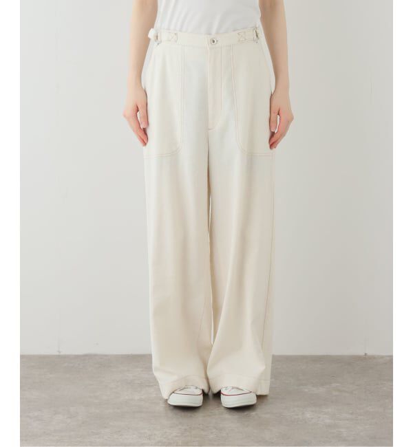 FRAMeWORK「ヴィンテージネップクロスパンツ」|スラックス|