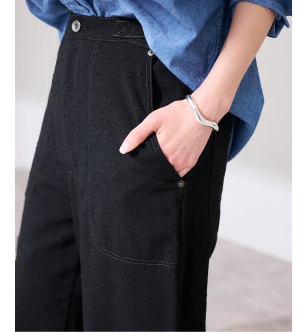 FRAMeWORK「ヴィンテージネップクロスパンツ」|スラックス|