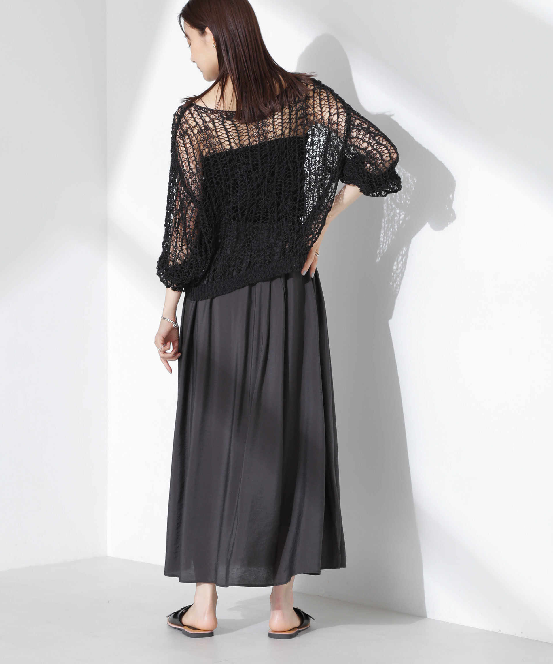 nano･universe「シアーボリュームスカート」|スカート|