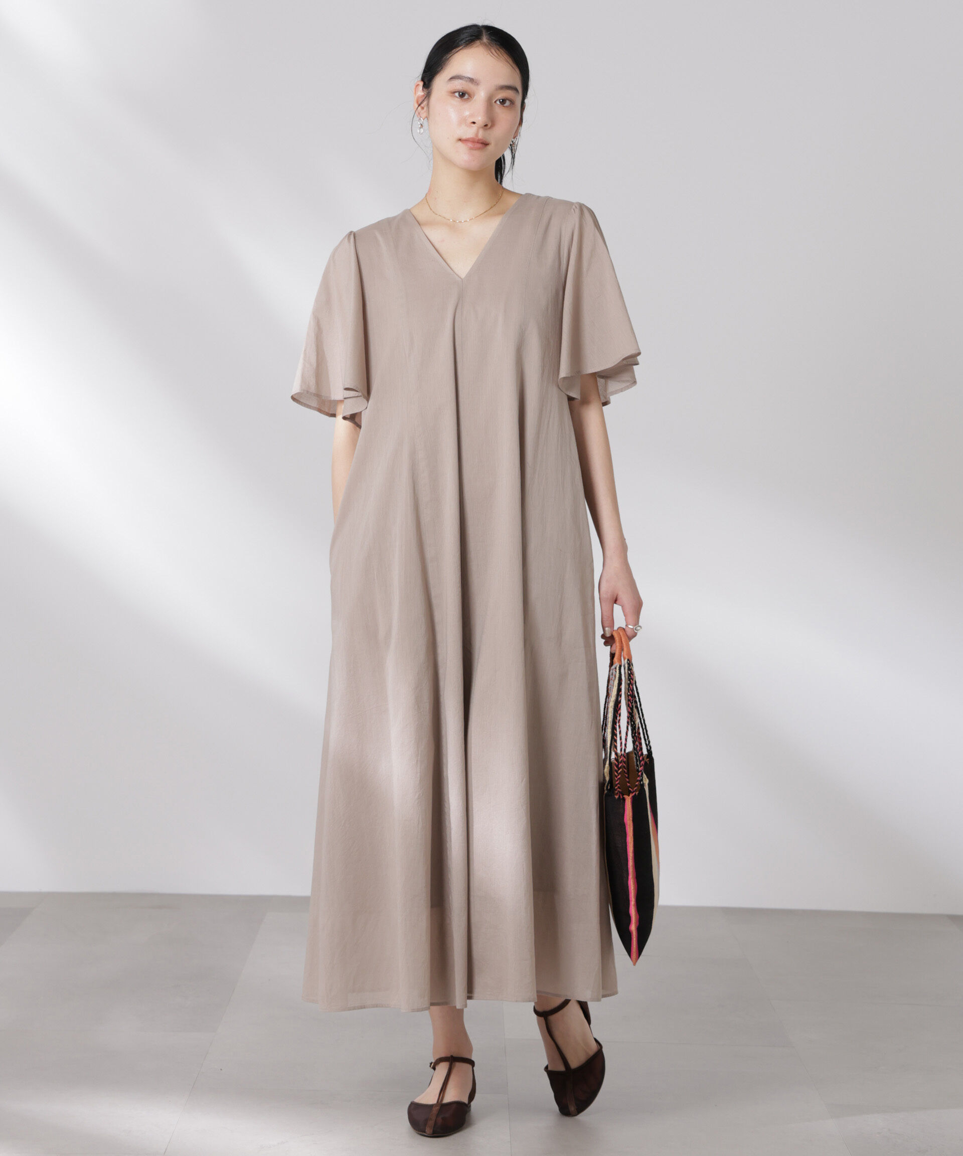 nano･universe「made in india コットンフレアワンピース」|ワンピース|