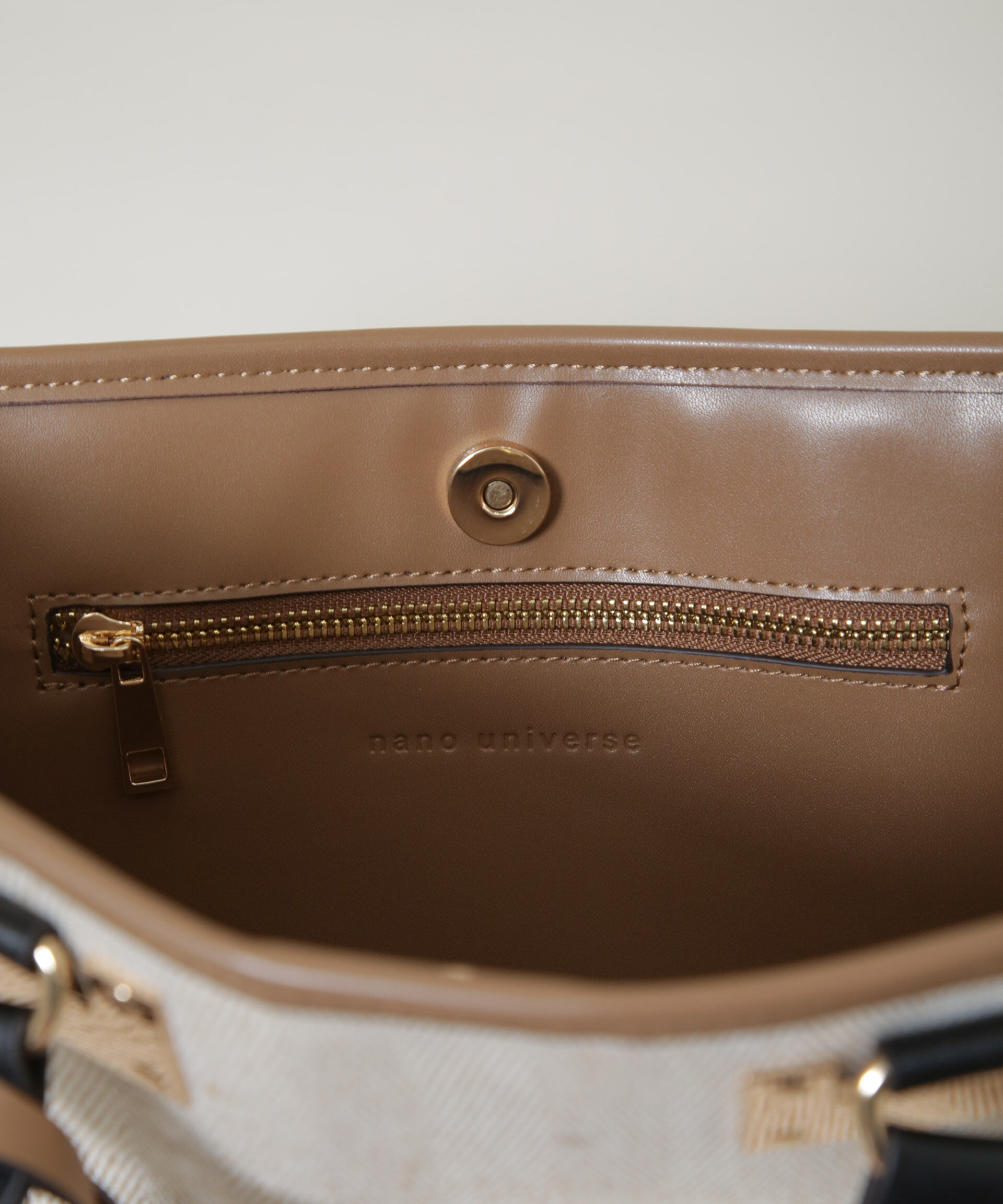 nano･universe「バイカラーキャンバスバッグ」|ショルダー・メッセンジャー|