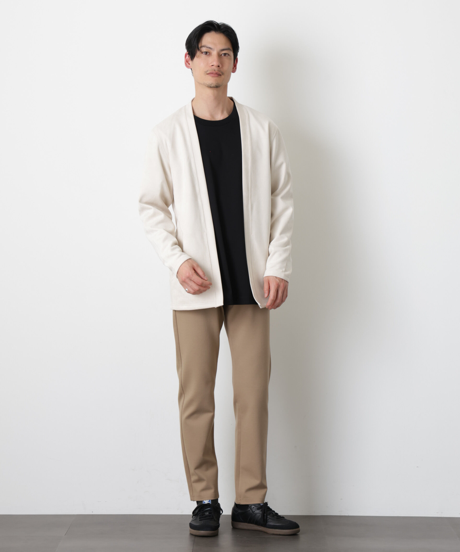 nano･universe「フェイクスエードトッパーカーディガン」|Tシャツ・カットソー|