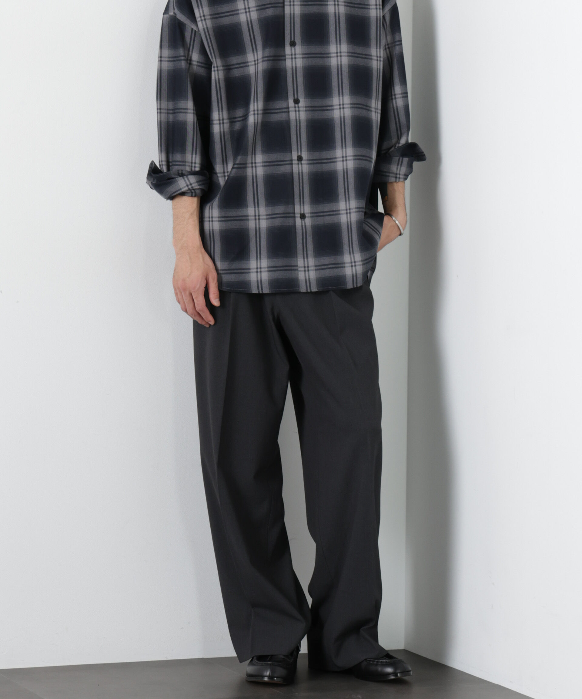 nano･universe「ALWAYS EASY ワイドスラックス（セットアップ可）」|チノ|