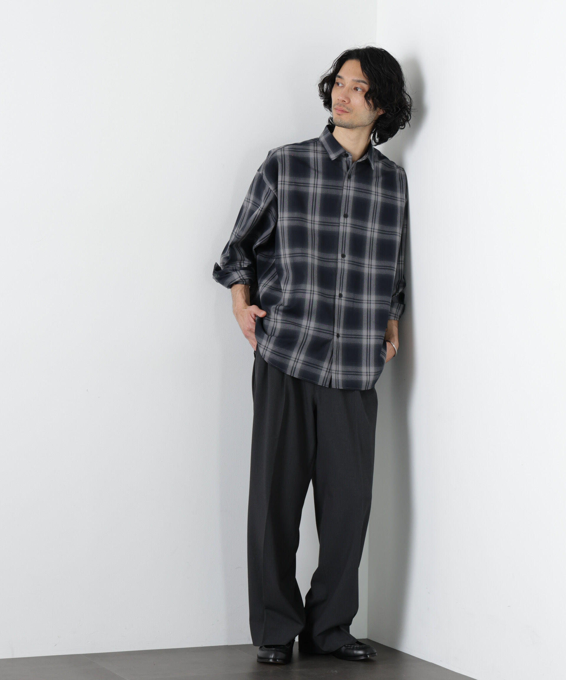 nano･universe「ALWAYS EASY ワイドスラックス（セットアップ可）」|チノ|