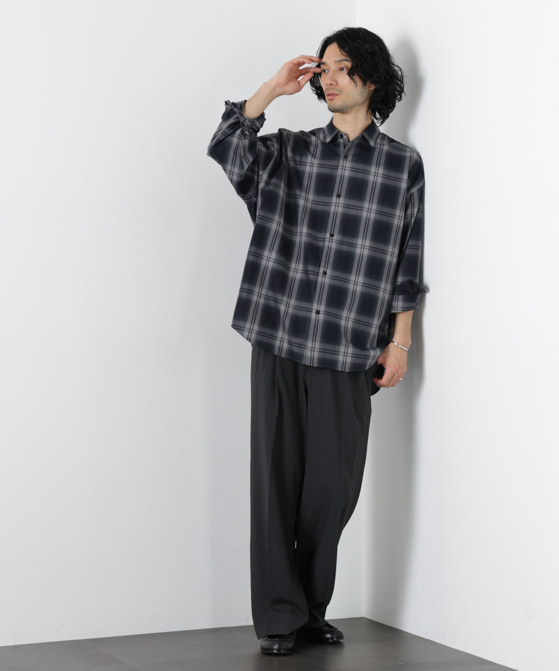 nano･universe「ALWAYS EASY ワイドスラックス（セットアップ可）」|チノ|