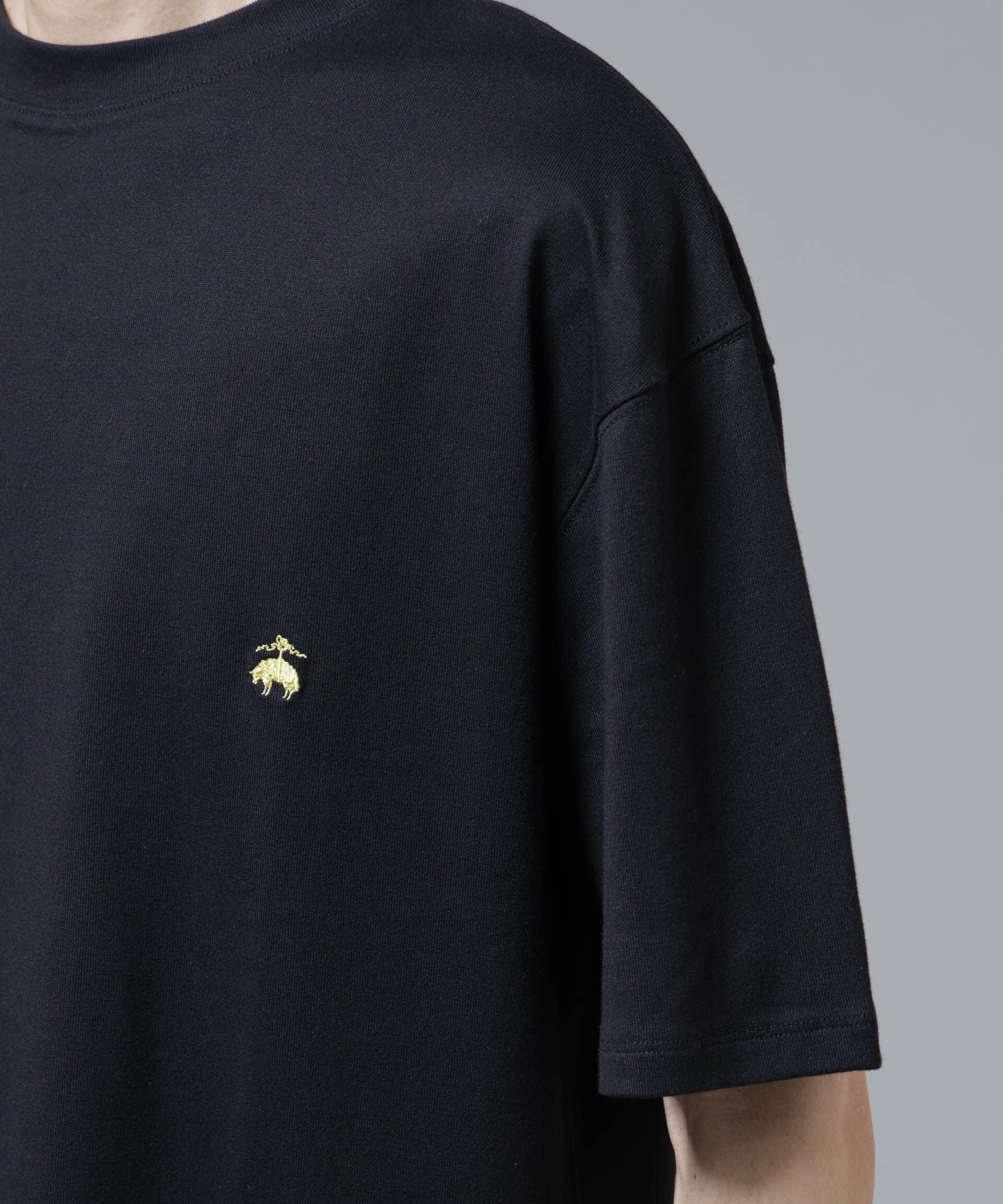 nano･universe「「Brooks Brothers別注」Anti Soaked(R) 汗染み防止 クルーネック ビッグシルエットTシャツ」|Tシャツ・カットソー|