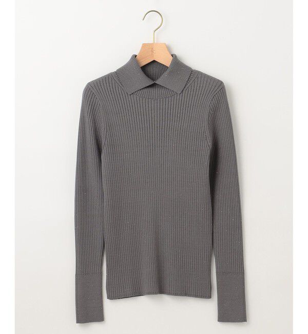 組曲「【前後着用・手洗い可】ELENAスパンコール襟デザイン ニット」|ニット・セーター|