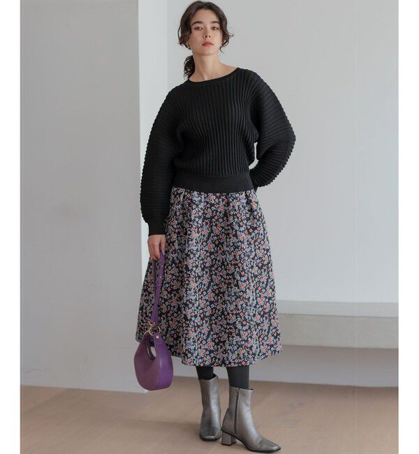 組曲「【加藤ローサさん着用】フラワージャカード スカート」|スカート|