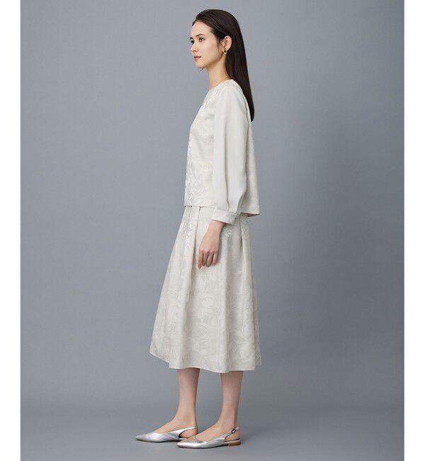 自由区「【セットアップ対応】フラワーオパールプリント スカート」|スカート|