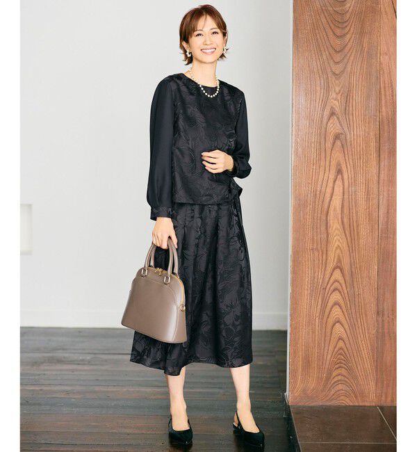 自由区「【セットアップ対応】フラワーオパールプリント スカート」|スカート|