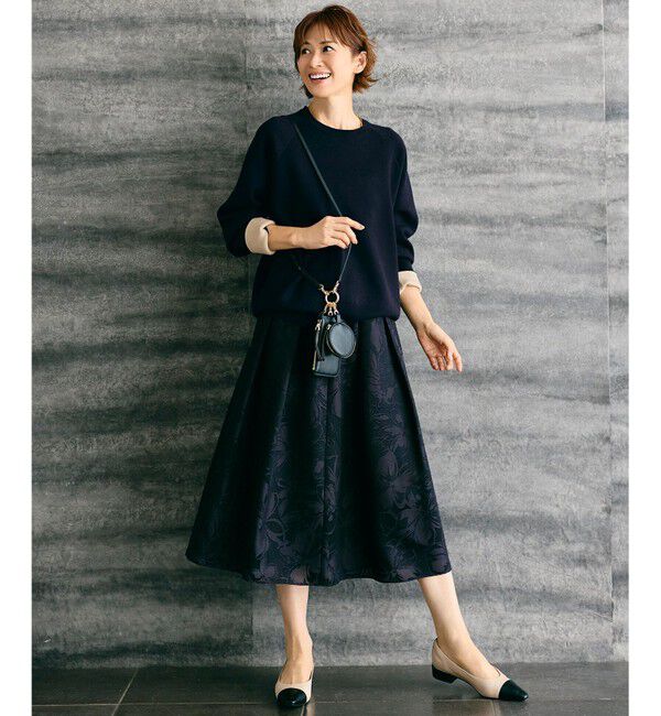 自由区「【セットアップ対応】フラワーオパールプリント スカート」|スカート|