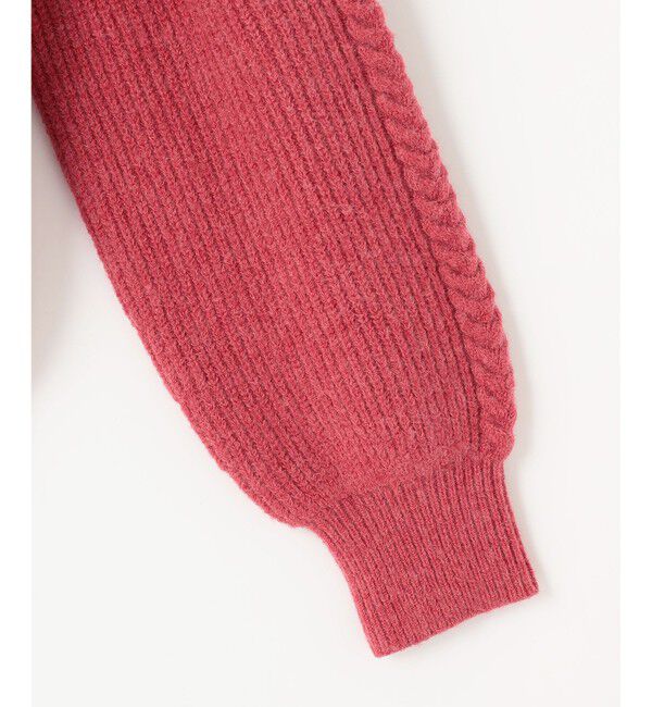 any SiS「【洗える】フロントケーブルポイントアンゴラブレンド ニット」|ニット・セーター|