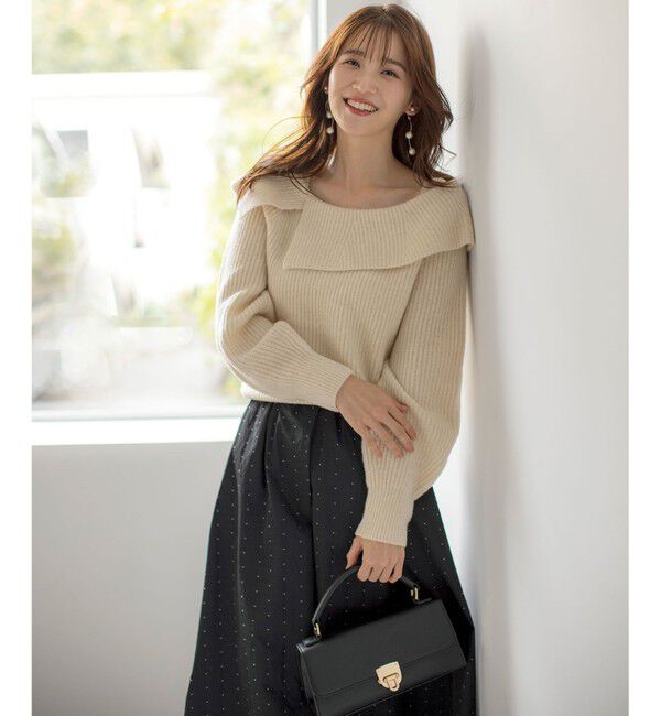 any SiS「【洗える】オフショル ニット」|ニット・セーター|