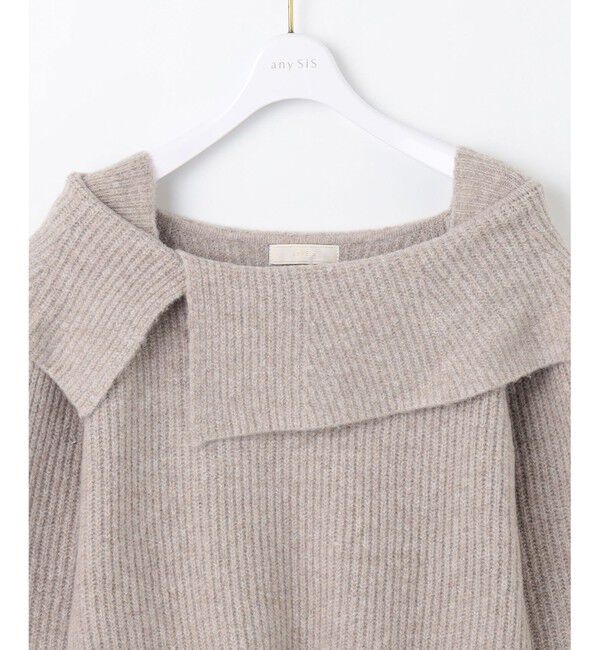 any SiS「【洗える】オフショル ニット」|ニット・セーター|
