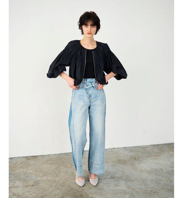 Diagram「ラップデニムパンツ」|デニム|バイカラー