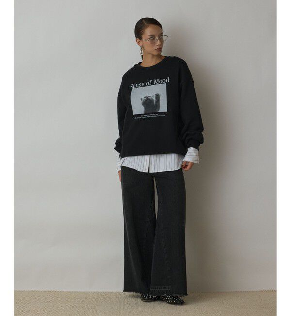 Diagram「Catphoto裏毛トップ」|その他|ブラック