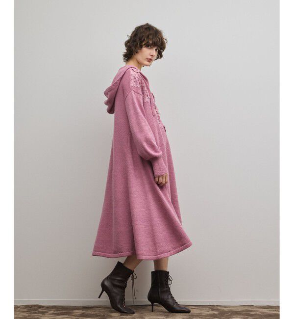 GRACE CONTINENTAL「ケミカルレースニットワンピース」|ワンピース|