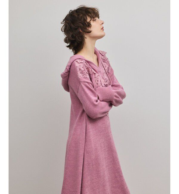 GRACE CONTINENTAL「ケミカルレースニットワンピース」|ワンピース|